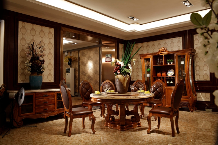 乌金木餐厅餐桌餐椅